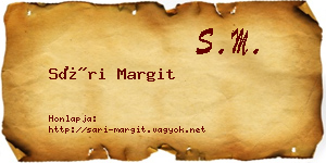 Sári Margit névjegykártya